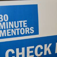 Check in Sign at the 30 Minute Mentors Event